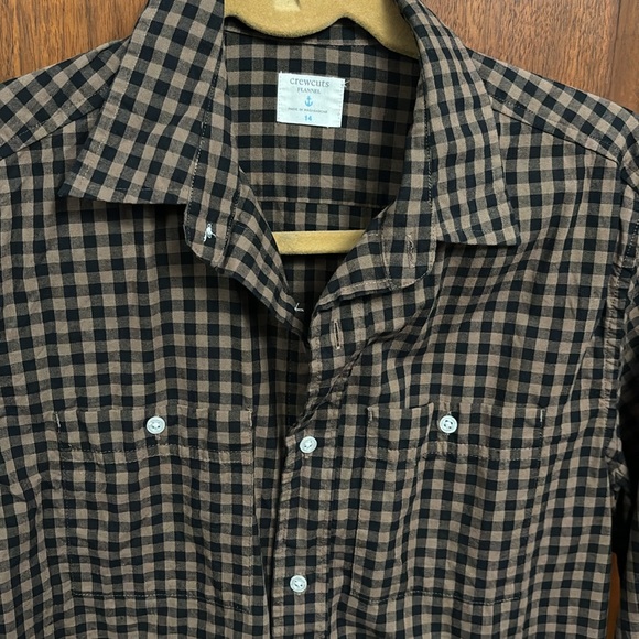 Crewcuts boys flannel shirt size 14 - Picture 2 of 3